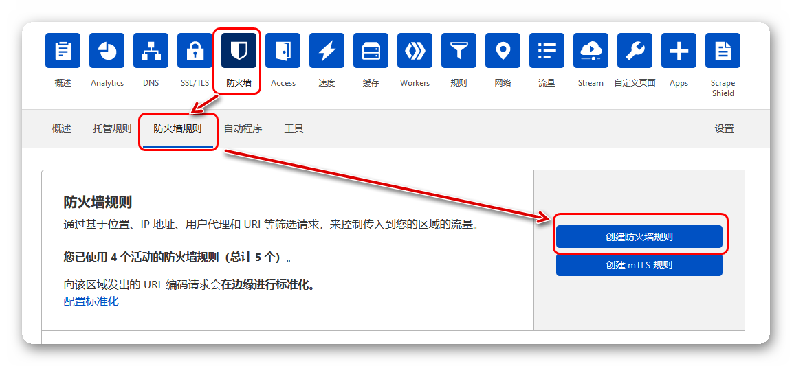 CloudFlare Web应用防火墙规则，一键阻挡恶意访问