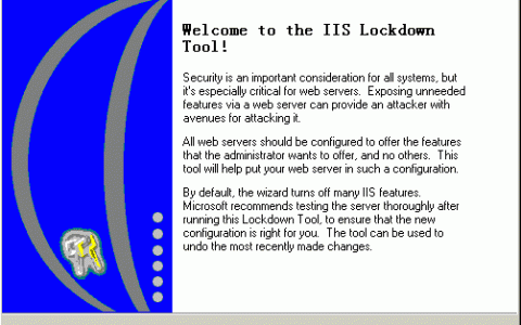 用微软安全工具加固网站安全(URLScanTool&IISLockTool)